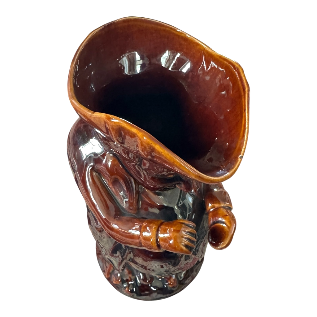 Antique Staffordshire Bennington Rockingham Toby Snuff Taker Jug Pitcher