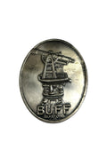 Antique Buff Boston Transit Telescope Emblem