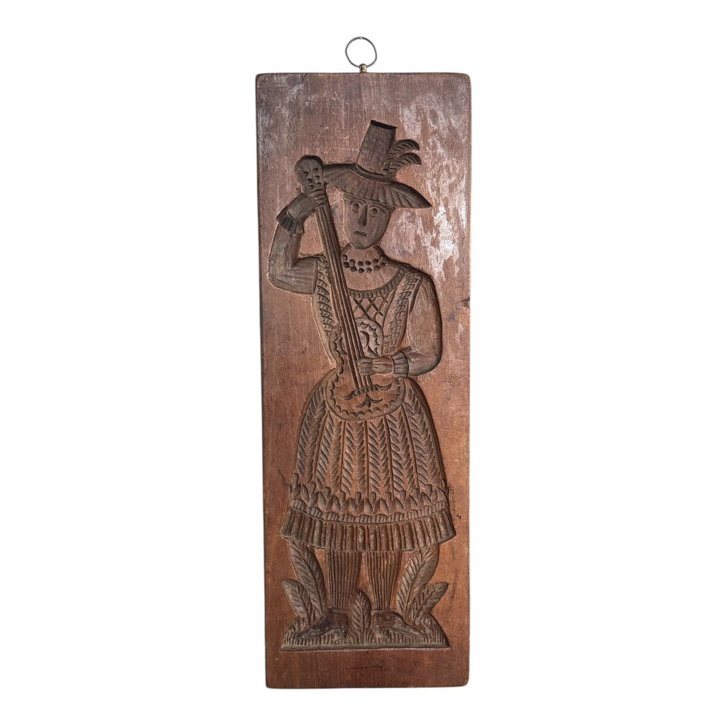 Antique Large Springerle Speculaas Double Sided Man & Woman Folk Art Cookie Mold