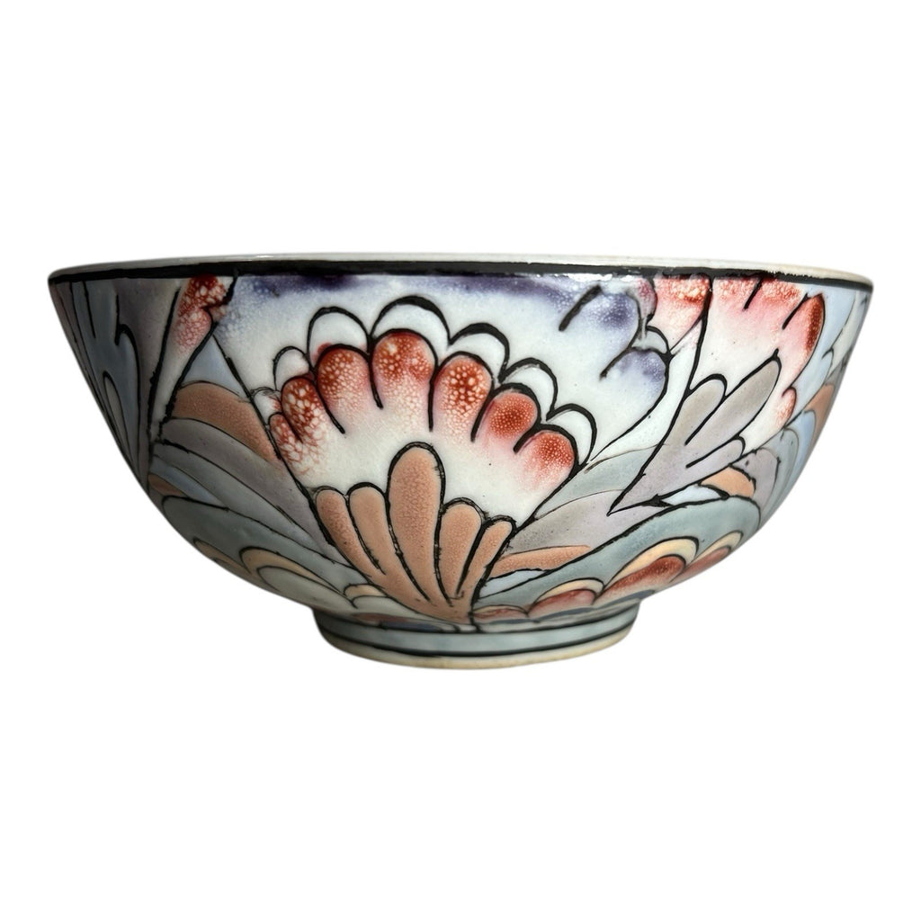 Antique Qing Dynasty Famille Rose Floral Bowl