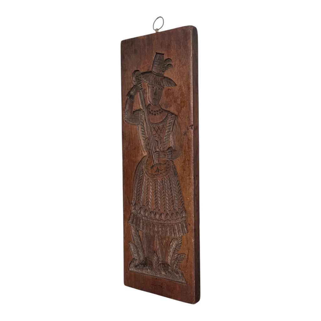 Antique Large Springerle Speculaas Double Sided Man & Woman Folk Art Cookie Mold