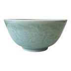 Vintage Celadon Porcelain Bowl, Koi Fish & Lotus Design - Martha Stewart Owned