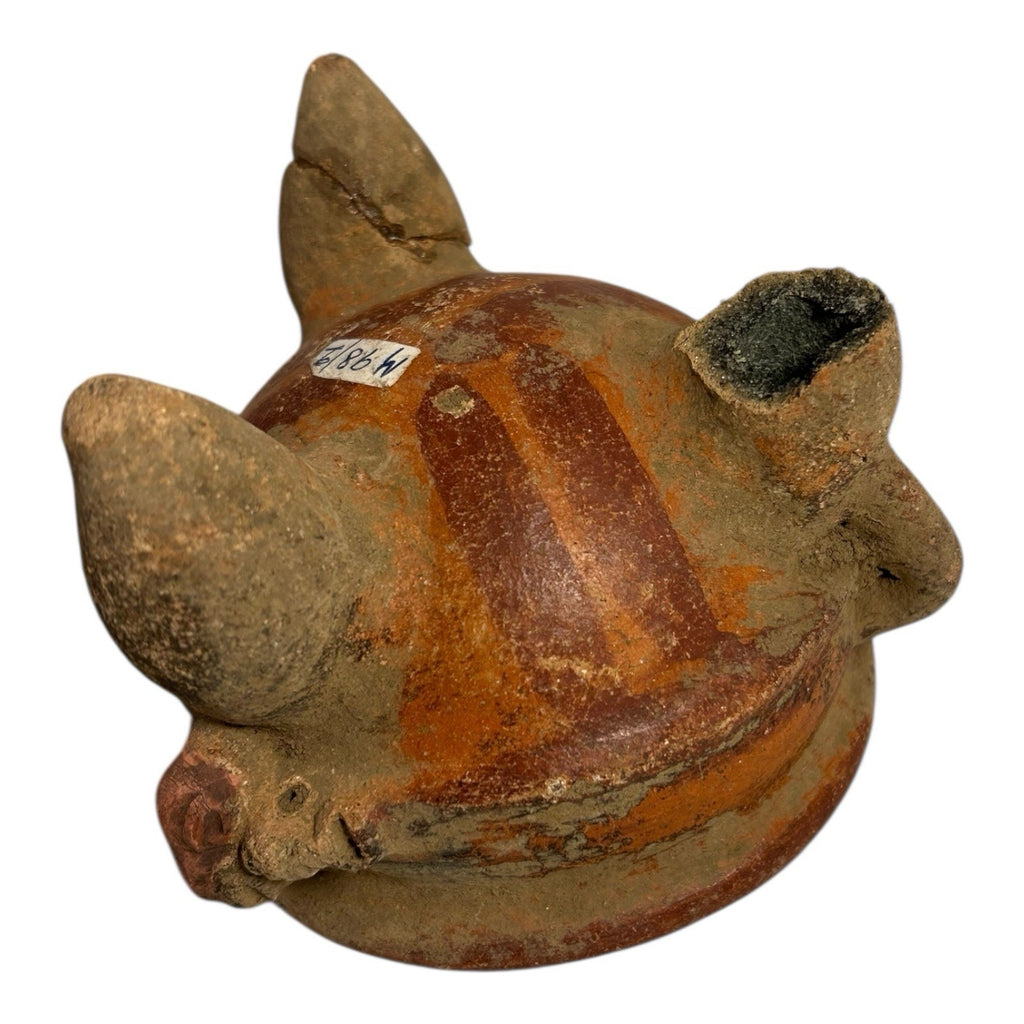 Antique Pre-Columbian Handmade Terracotta Tripod Footed Bowl