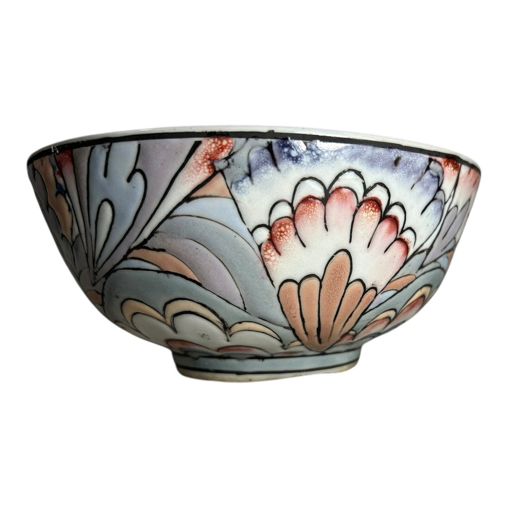 Antique Qing Dynasty Famille Rose Floral Bowl