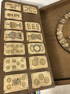 Antique Spinning Wheel Tarot Card Reading Set with Wood Case - Baraja