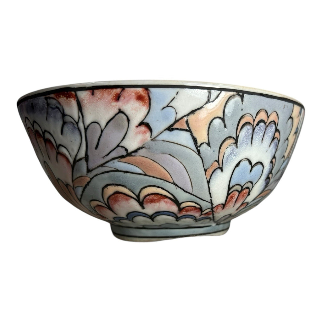 Antique Qing Dynasty Famille Rose Floral Bowl