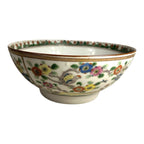 Antique Chinese Export Famille Rose Flower and Birds Bowl