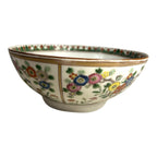 Antique Chinese Export Famille Rose Flower and Birds Bowl