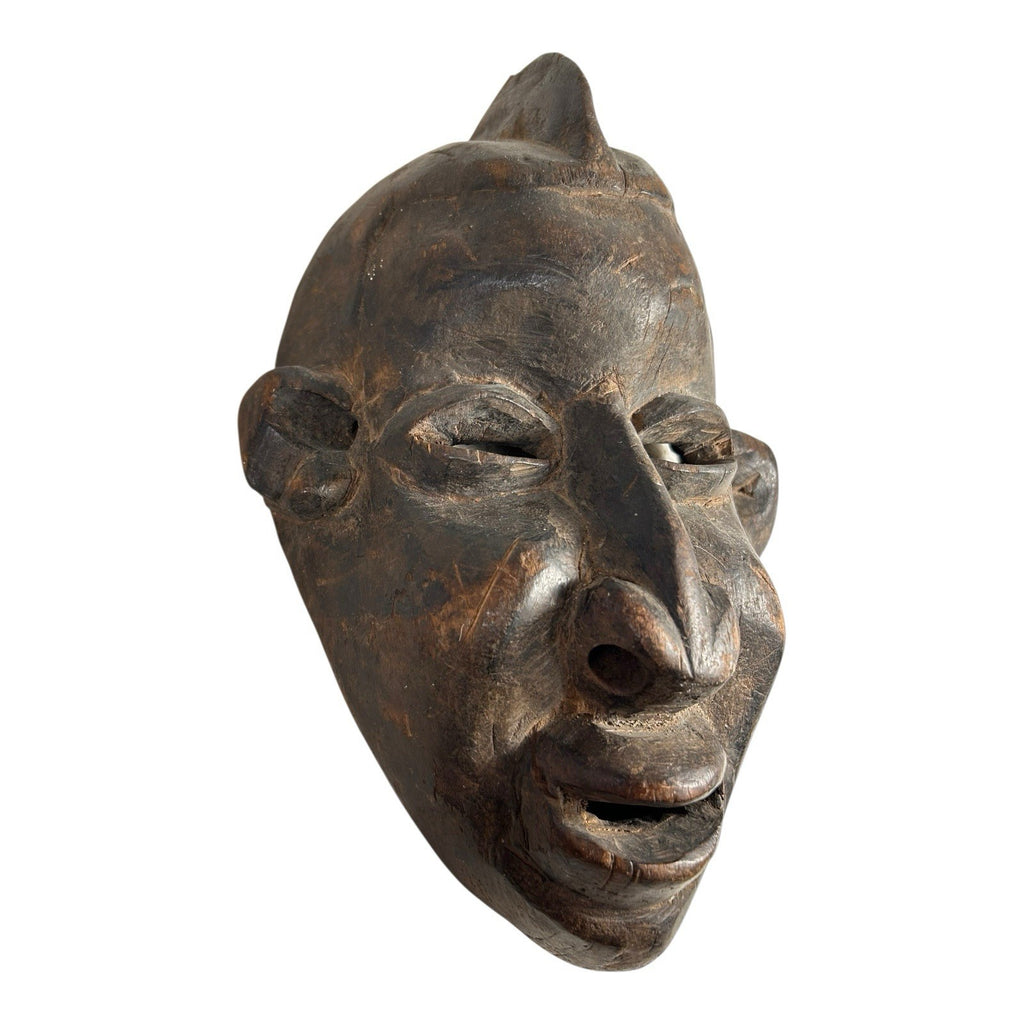 Antique African Carved Bembe Alonga Mask from Congo