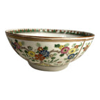 Antique Chinese Export Famille Rose Flower and Birds Bowl