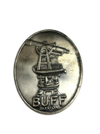 Antique Buff Boston Transit Telescope Emblem