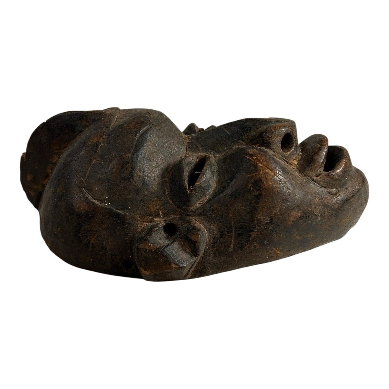Antique African Carved Bembe Alonga Mask from Congo