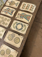 Antique Spinning Wheel Tarot Card Reading Set with Wood Case - Baraja