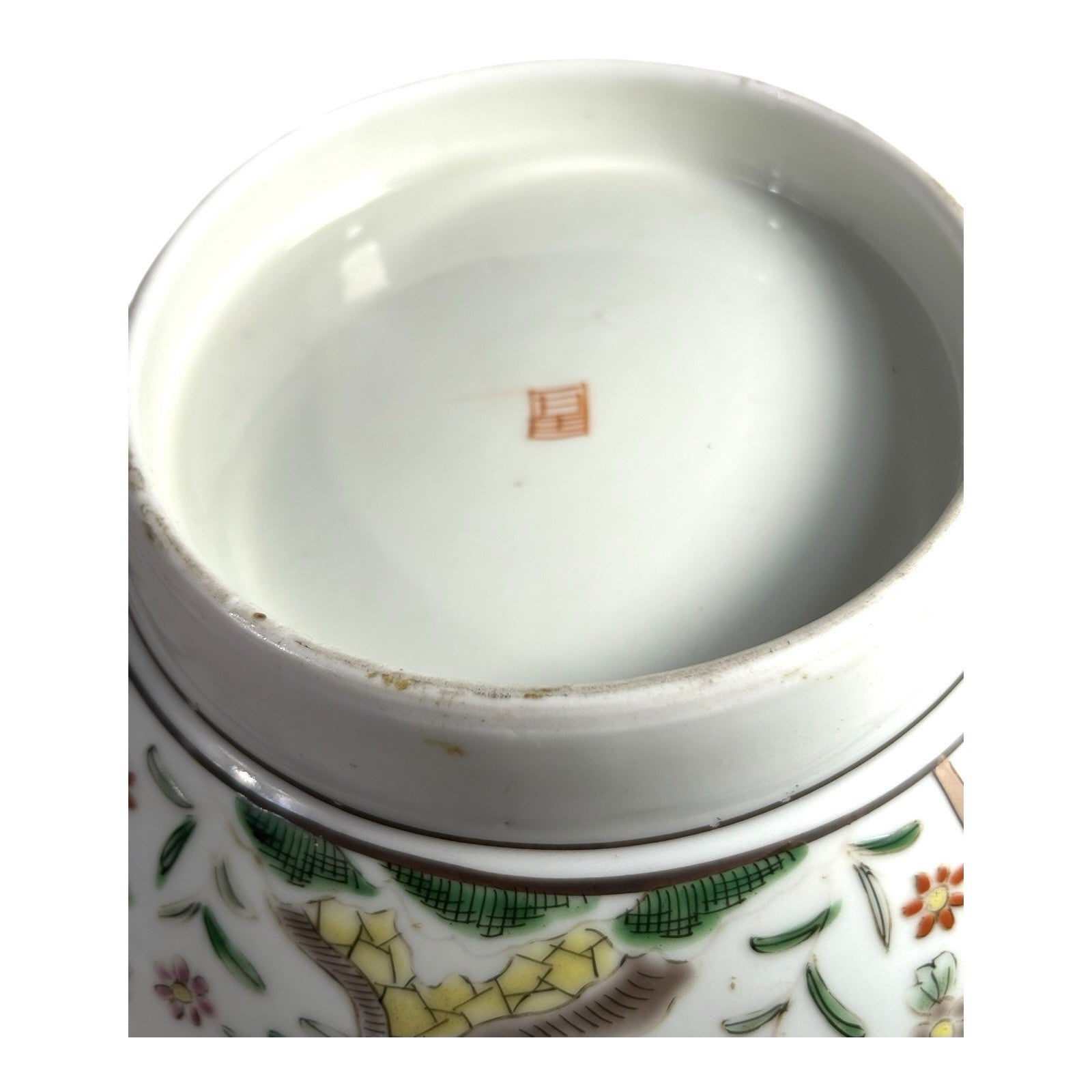 Antique Chinese Export Famille Rose Flower and Birds Bowl