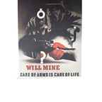 Vintage Giclee of British WW2 Poster Care of Arms by Abram Games