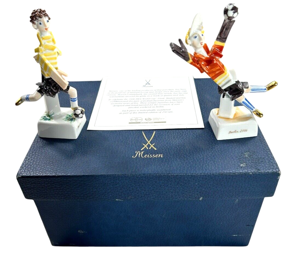 Commemorative Meissen Peter Strang Soccer Figurines – Berlin 2006 World Cup