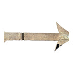 Antique Folk Art Wrought Iron Arrow Directional Trade Sign