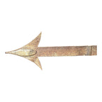 Antique Folk Art Wrought Iron Arrow Directional Trade Sign
