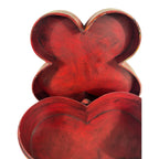 Antique Chinese Butterfly Shape Wedding Dowry Wood Box