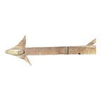 Antique Folk Art Wrought Iron Arrow Directional Trade Sign