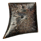 Antique Miniature Enamel Cobalt Portrait of Man on Copper Backing