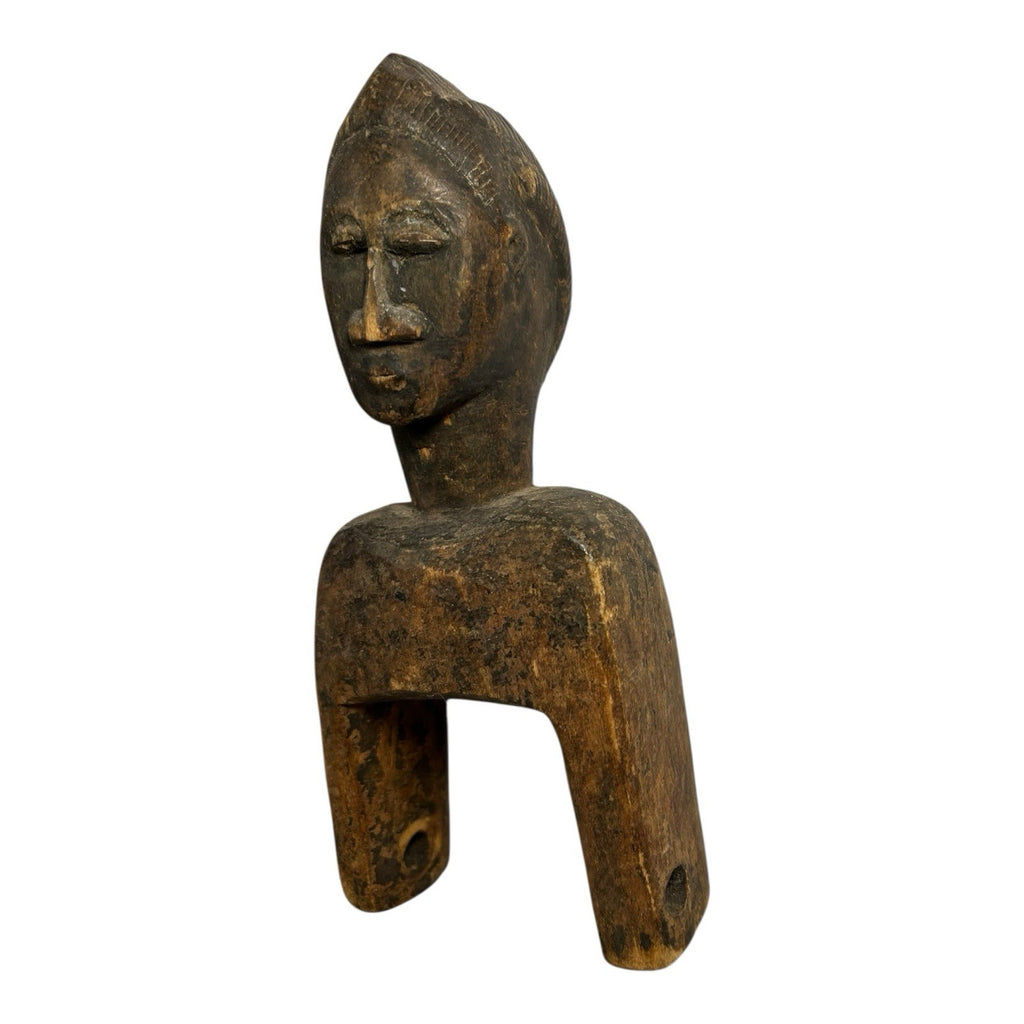 Antique Hand Carved African Baule Tribal Art Heddle Pulley
