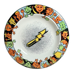 Vintage Bopla Langenthal Swiss Ceramic Bowl - Abstract Pop Art Border
