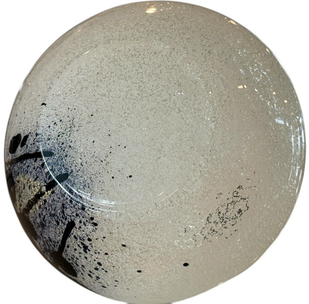 Vintage Handblown Pulegoso Fuyuki Bubble Glass Vase