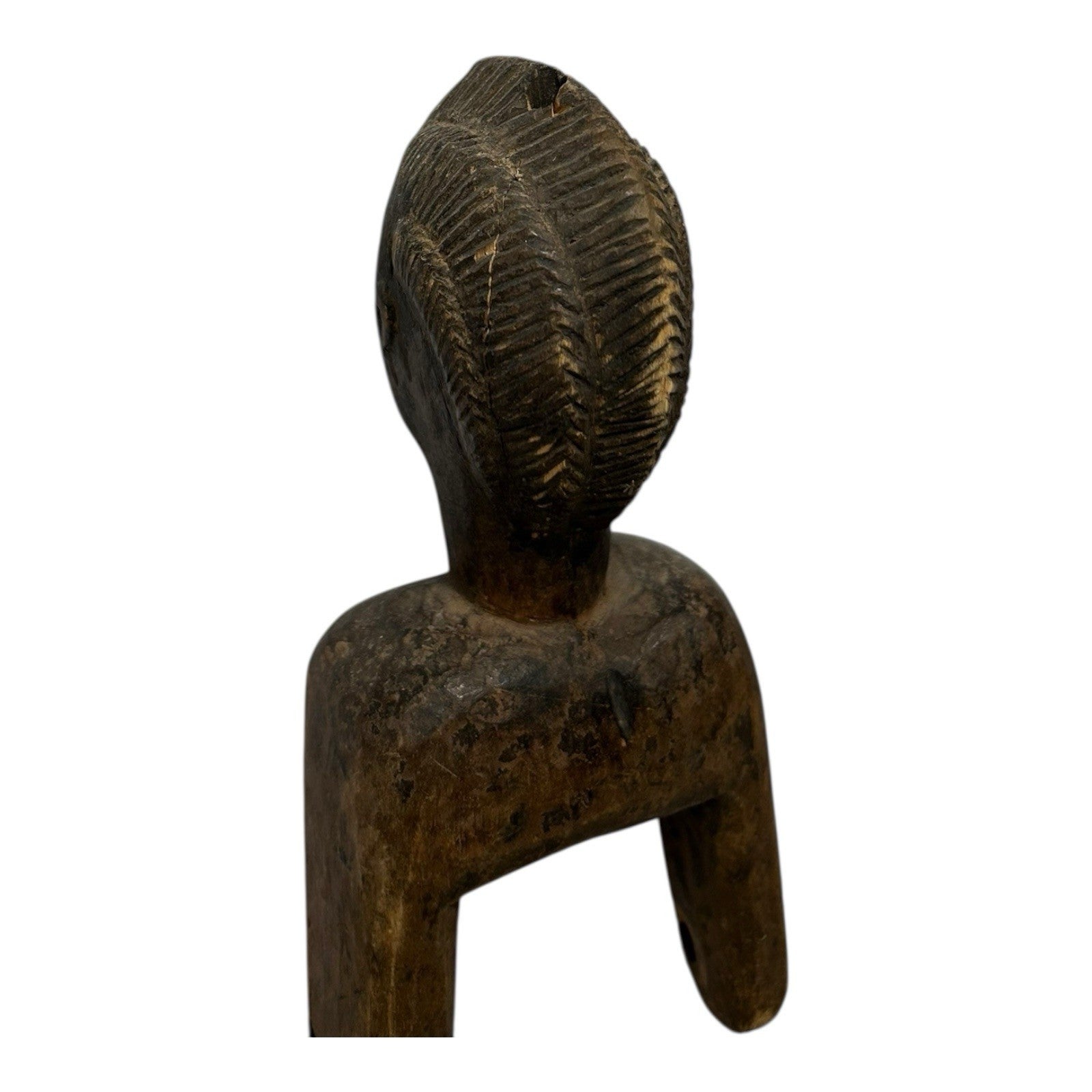 Antique Hand Carved African Baule Tribal Art Heddle Pulley