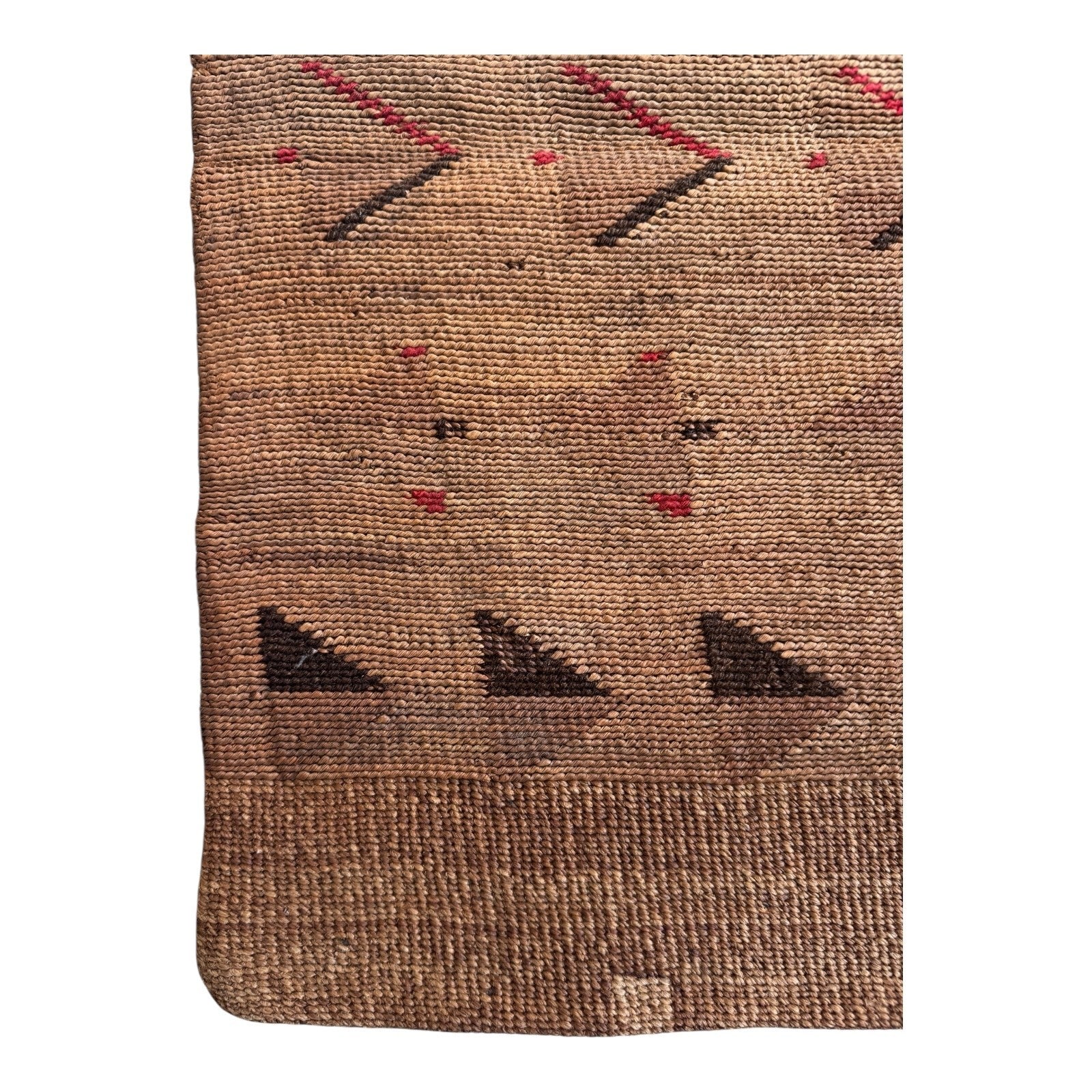 Antique Native American Plateau Nez Perce Double Sided Corn Husk Flat Bag
