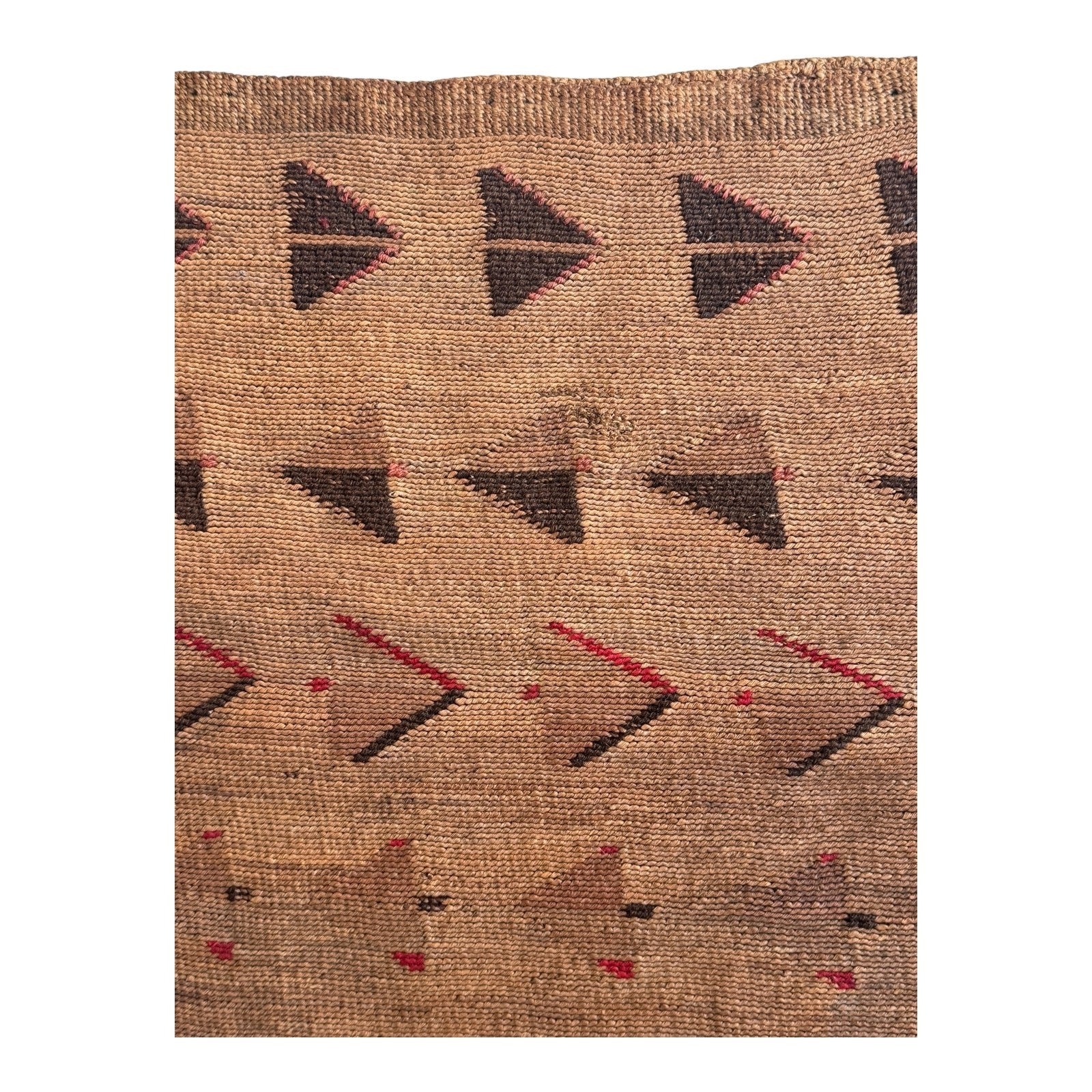 Antique Native American Plateau Nez Perce Double Sided Corn Husk Flat Bag
