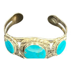 Vintage Navajo Turquoise & Sterling Silver Bracelet