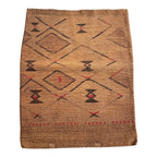 Antique Native American Plateau Nez Perce Double Sided Corn Husk Flat Bag
