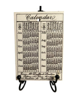 Antique Wedgwood 1911 Calendar Advertising Tile US Battle Ships