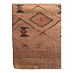 Antique Native American Plateau Nez Perce Double Sided Corn Husk Flat Bag