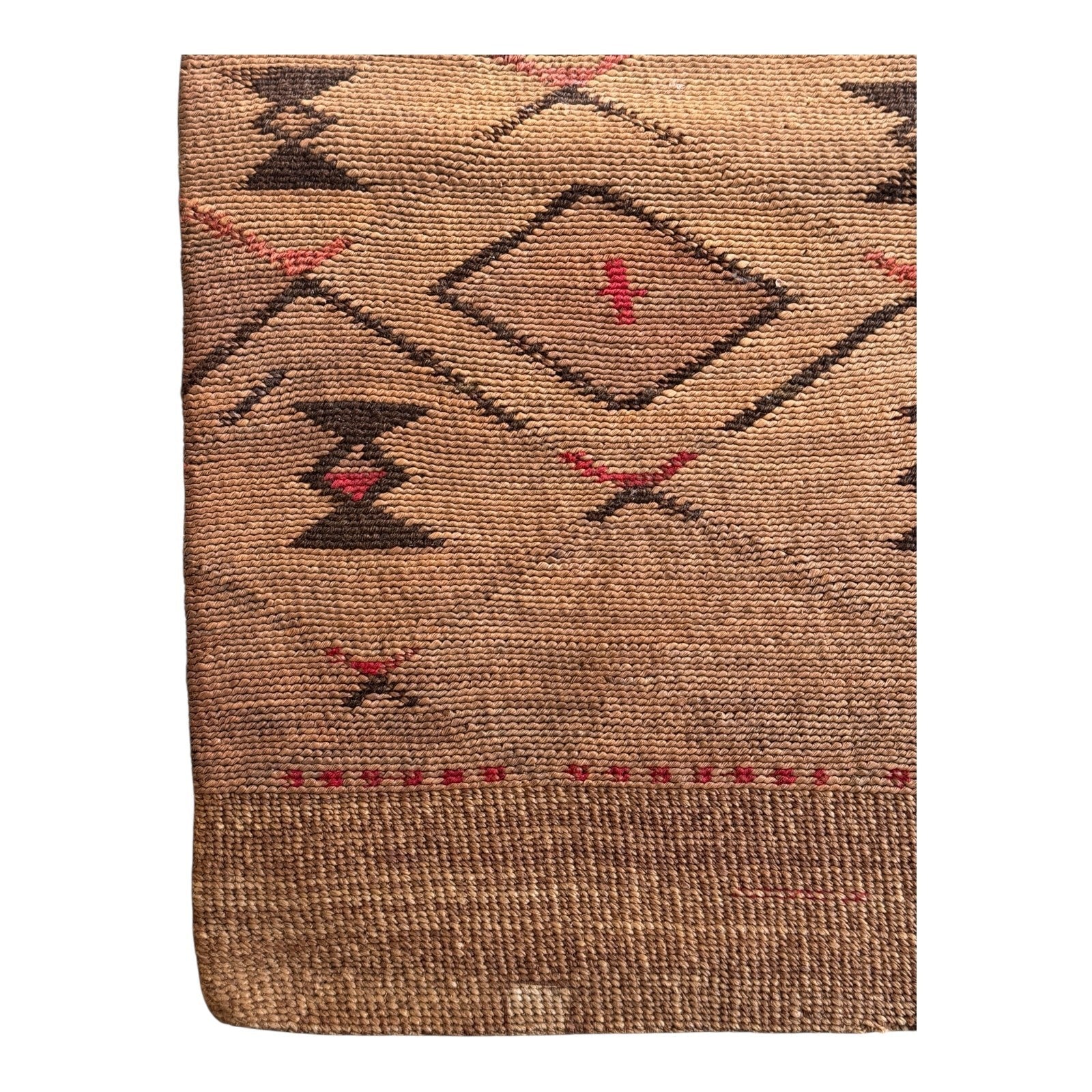 Antique Native American Plateau Nez Perce Double Sided Corn Husk Flat Bag