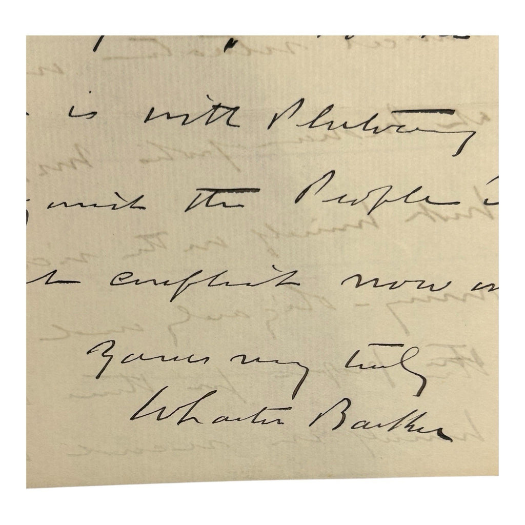Antique Presidential Candidate Wharton Barker Political Documents & Signature