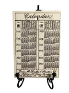 Antique Wedgwood 1911 Calendar Advertising Tile US Battle Ships