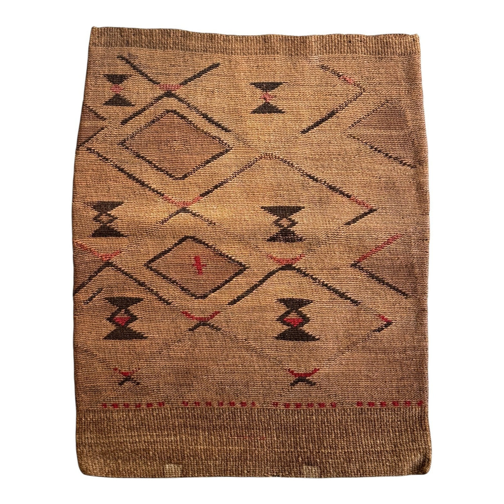 Antique Native American Plateau Nez Perce Double Sided Corn Husk Flat Bag