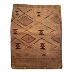 Antique Native American Plateau Nez Perce Double Sided Corn Husk Flat Bag