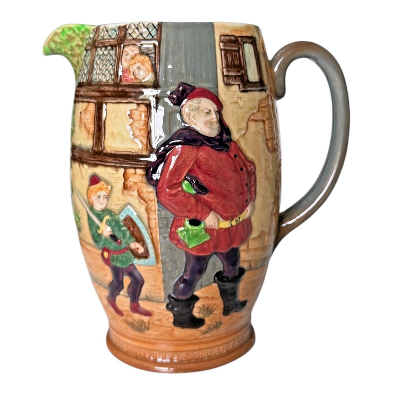 Vintage Beswick Pottery Merry Wives of Windsor Jug Pitcher - Marked 1126