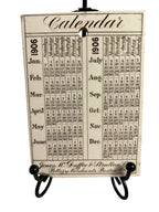 Antique Wedgwood 1906 Calendar Advertising Tile New Building Franklin & Hawley