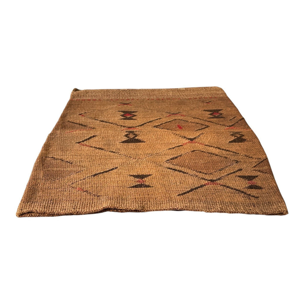 Antique Native American Plateau Nez Perce Double Sided Corn Husk Flat Bag