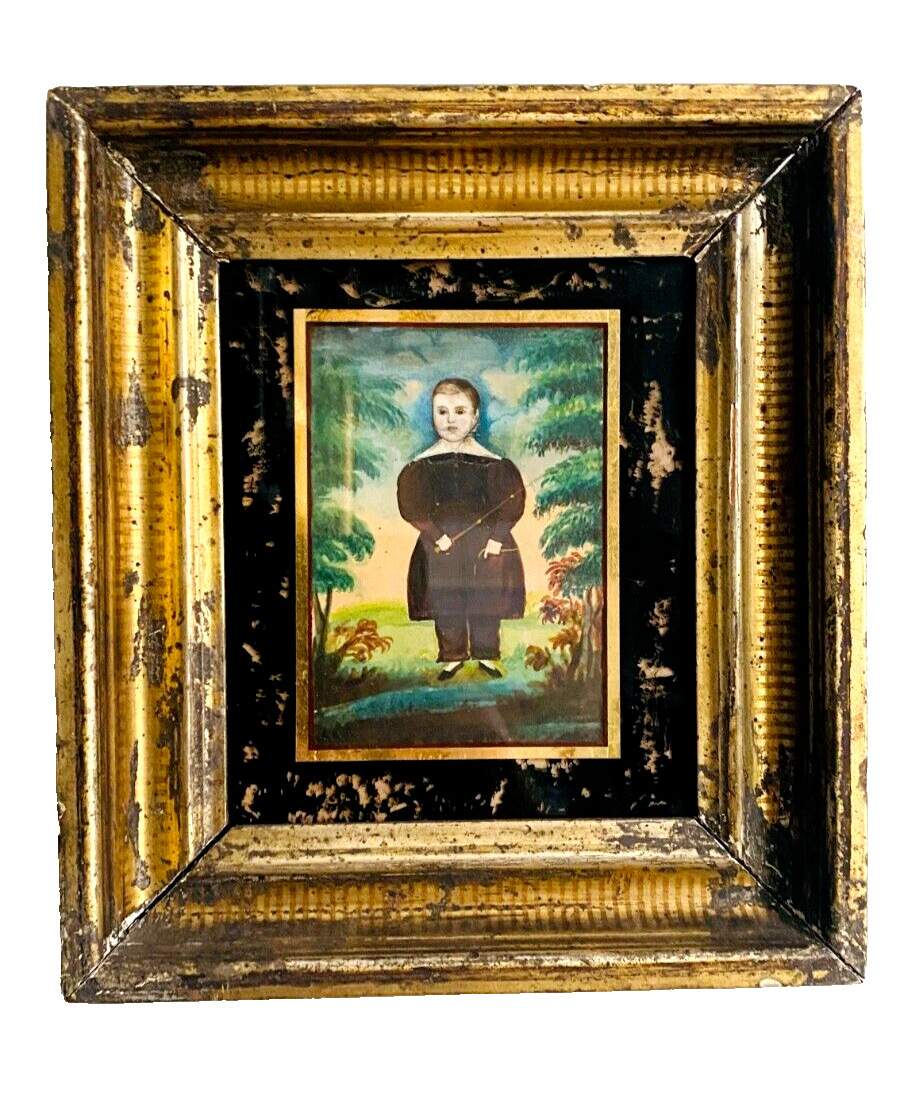 Antique Published Folk Art Miniature by James Sanford Ellsworth – Exhibited 1835