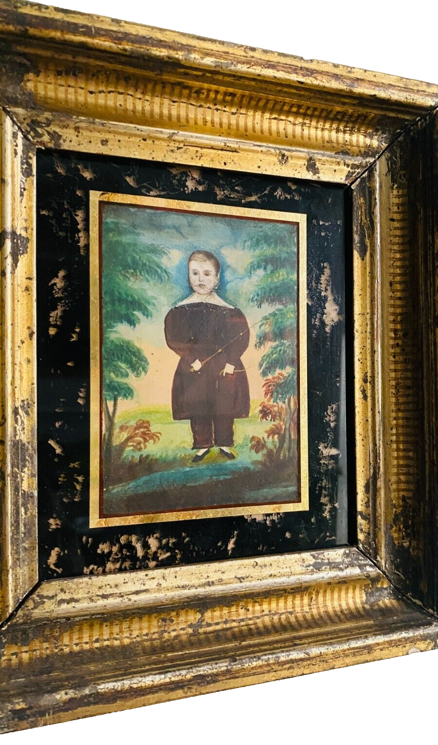 Antique Published Folk Art Miniature by James Sanford Ellsworth – Exhibited 1835