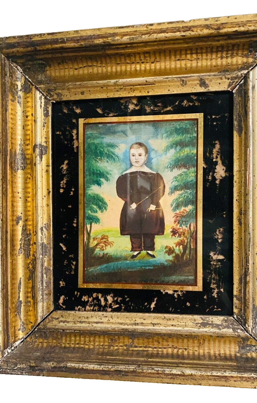 Antique Published Folk Art Miniature by James Sanford Ellsworth – Exhibited 1835
