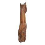 Vintage Tall Mid-Century Handcarved Folk Art Primitive Wooden Cat Statue
