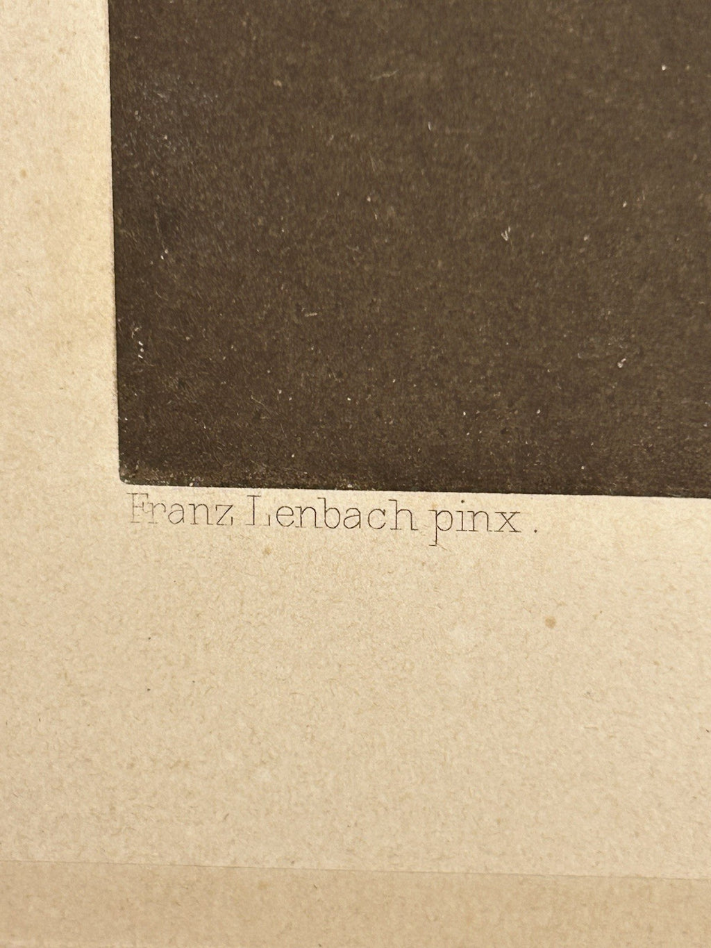 Antique Portrait Print of Wilhelm Busch by Franz von Lenbach - Heliogravure