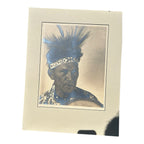 Antique Native American Photograph Entitled War Bonnet by Speirs