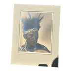 Antique Native American Photograph Entitled War Bonnet by Speirs